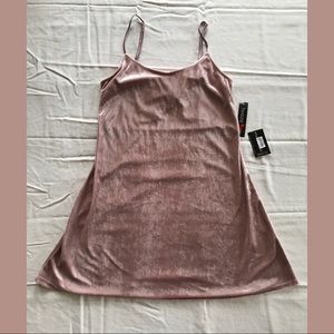 BABY PINK VELVET DRESS